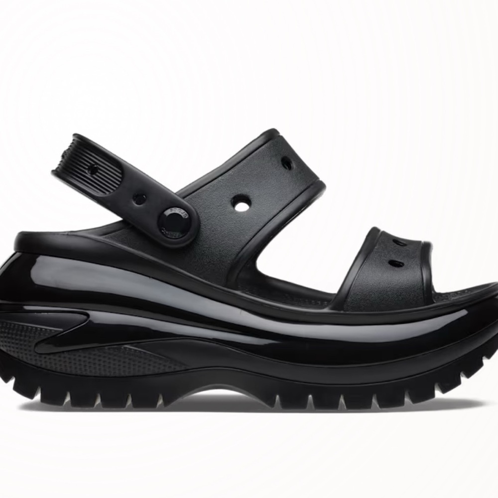 Stylish Black Platform Sandals